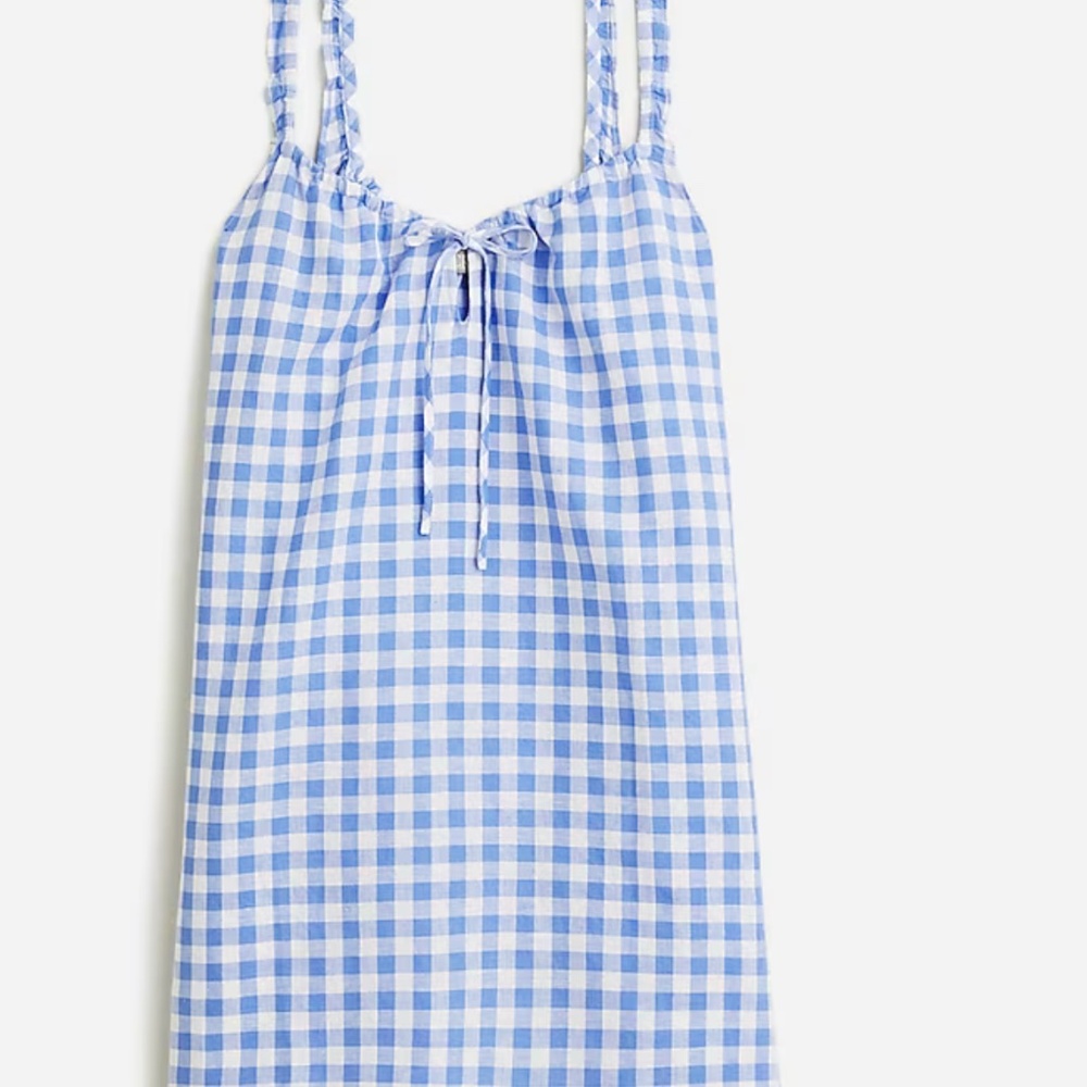 J. Crew Gingham Mini Dress